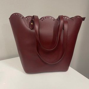 Large Tote Bag Deep Red